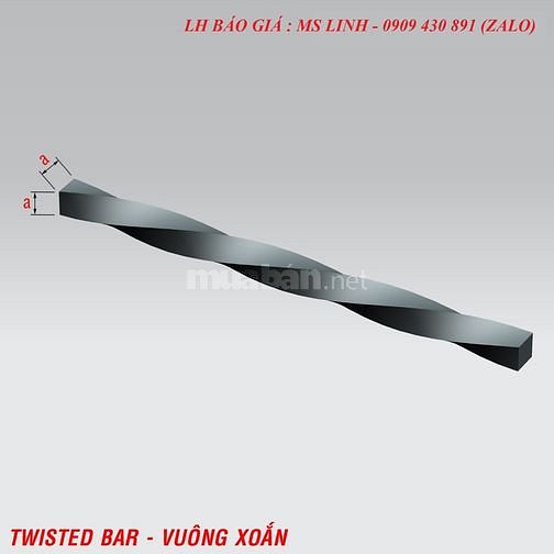 Thép vuông đặc đen 6mm dùng trong xây dựng