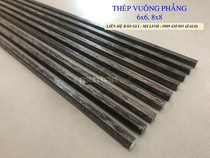 Thép vuông đặc đen 6mm dùng trong xây dựng