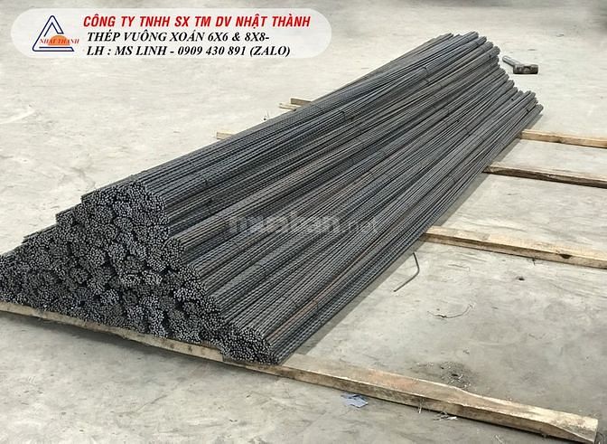Thép vuông đặc đen 6mm dùng trong xây dựng