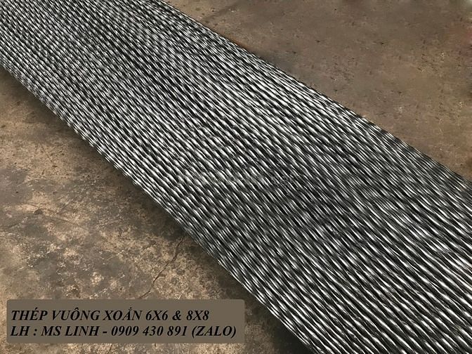 Thép vuông đặc đen 6mm dùng trong xây dựng