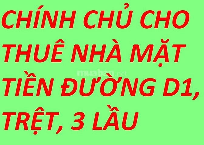 Cho thuê nhà mặt tiền đường D1, P.25, Bình Thạnh, 3,8x16,5m, 3 lầu 63016417 Cho thuê nhà mặt tiền đường D1, P.25, Bình Thạnh, 3,8x16,5m, 3 lầu