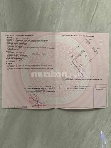 Nhà 2 tầng kiệt 4m Đinh Tiên Hoàng, Thanh Khê. ra biển chỉ 50m
