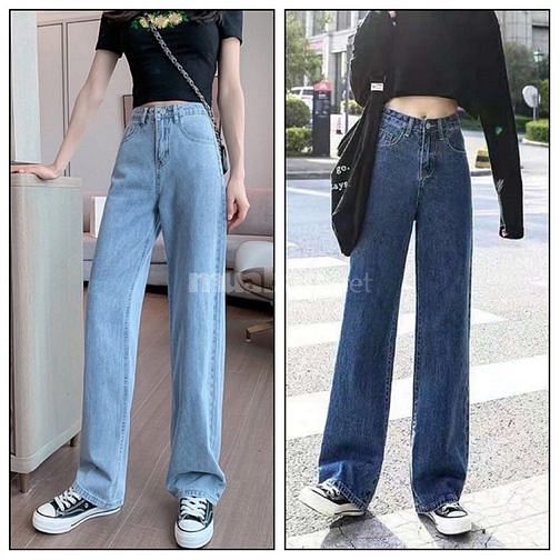 Quần jean ống rộng cuốn lai 231 63265291 Quần jean ống rộng cuốn lai 231
