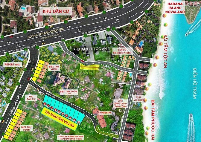 Bán đất SHR-Xây tự do 196m2- Ngay trục đường ven biển