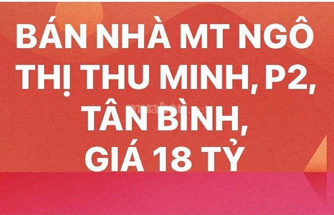 Nhà bán mặt tiền số 10 Ngô Thị Thu Minh, P.2, Tân Bình, ngang MT 16m 63305643 Nhà bán mặt tiền số 10 Ngô Thị Thu Minh, P.2, Tân Bình, ngang MT 16m