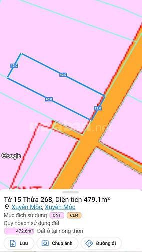 Cần tiền bán rẻ đất đẹp trung tâm Xuyên Mộc