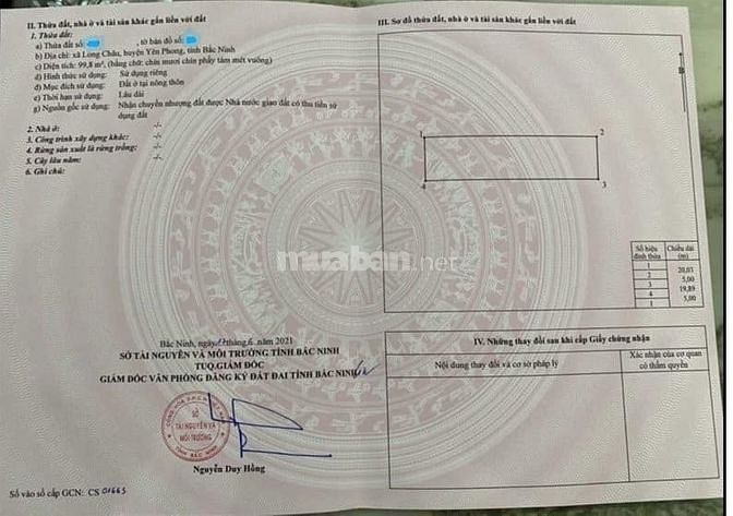Bán lô đất duy nhất tại long châu star thẳng trục chính từ quốc lộ 18