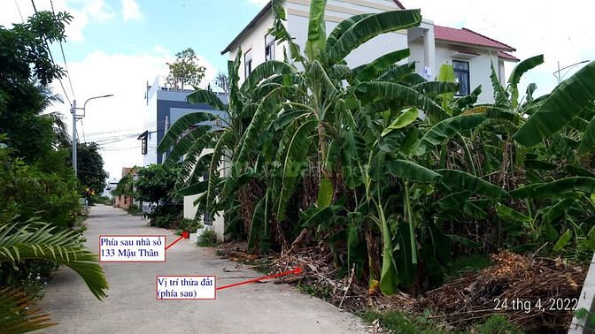Bán đất 2 mặt tiền, số 129 Mậu Thân; K.3, P.6, TP Trà Vinh = 3,4 Tỷ