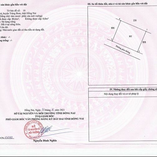 Bán đất nền ngay TT Trảng Bom sổ sẵn thổ cư, giá rẻ