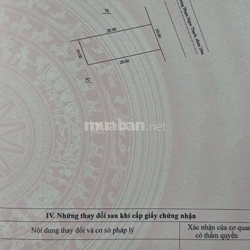 Đất nền trung tâm huyện 10x28x45tc khu buôn bán kinh doanh chỉ 270tr/m