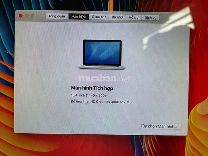Macbook pro early 2012 hàng chất k.eng 