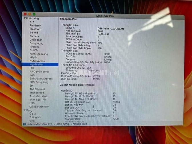 Macbook pro early 2012 hàng chất k.eng 