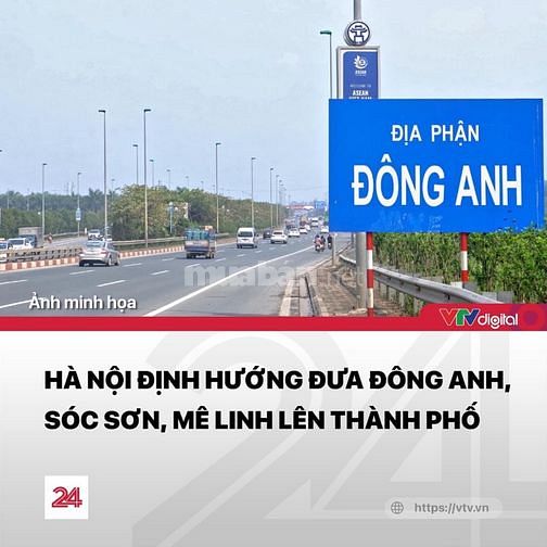 Bán biệt thự đơn lập 2 mặt đường, Khu đô thị ngay Sb Nội Bài ven sông