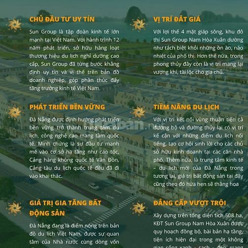 Bán villa sunneva 5sao do tập đoàn sungroup đầu tư xd tại Đà Nẵng