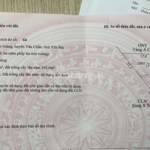 Bán đất thổ cư chính chủ - trung tâm du lịch suối giàng