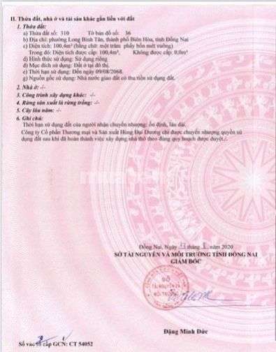 Bán đất đẹp ngay gần TTTM Big C, Biên Hoà