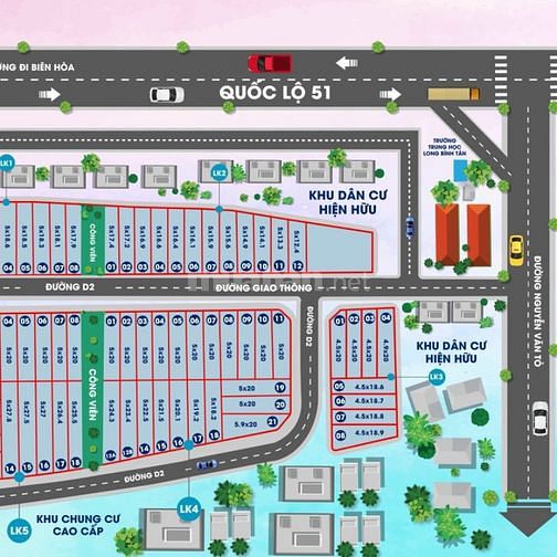 Bán đất đẹp ngay gần TTTM Big C, Biên Hoà
