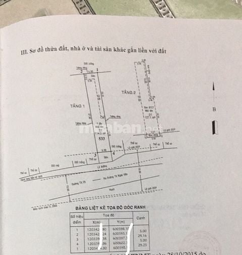 Nhà MT (Thạnh Xuân 25). Kinh Doanh & Cty. (5 x 29m2) Giá:( 10. )Tỷ