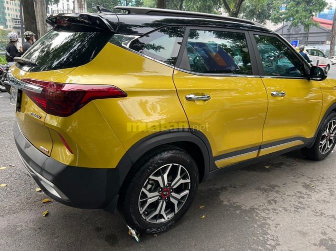 Bán xe Kia Seltos 1.4AT Turbo Prenium Sản xuất 2021, màu vàng