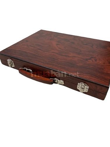 Hộp chì màu hộp gỗ cao cấp hình vali