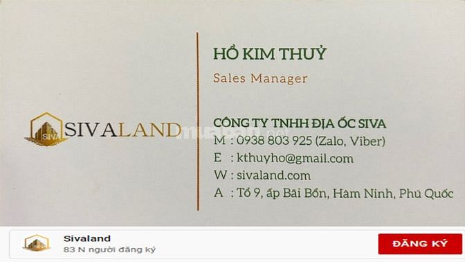 Mua Bán Đất Công Biển Hàm Ninh Phú Quốc Sivaland