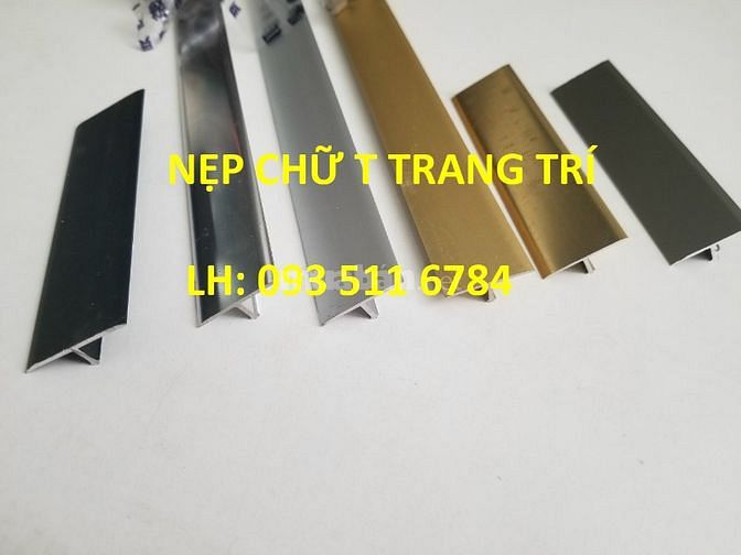 Nẹp T25 nhôm nối sàn - Nẹp T Inox màu trang trí