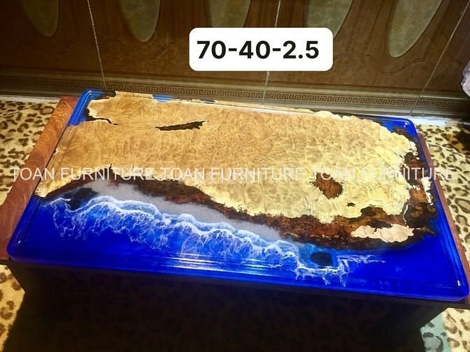 Bàn Gỗ Epoxy - Khay trà gỗ Epoxy ART