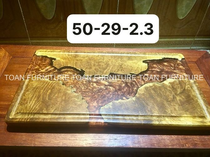 Bàn Gỗ Epoxy - Khay trà gỗ Epoxy ART