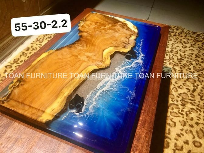 Bàn Gỗ Epoxy - Khay trà gỗ Epoxy ART