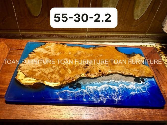 Bàn Gỗ Epoxy - Khay trà gỗ Epoxy ART
