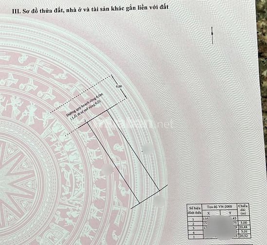 Bán nhanh lô đất đường 6m khu nhà yến Thôn Trung Vĩnh Phương