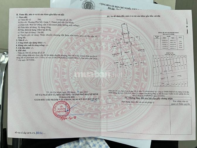 Bán đất khu dân cư Phú Mỹ, Quận 7, đường lớn 20m, DT 5x20m