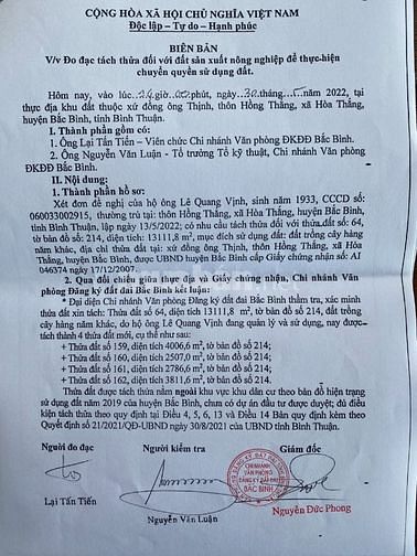 CHỦ CẦN BÁN LÔ ĐẤT XÃ HÒA THẮNG , HUYỆN BẮC BÌNH , TỈNH BÌNH THUẬN 