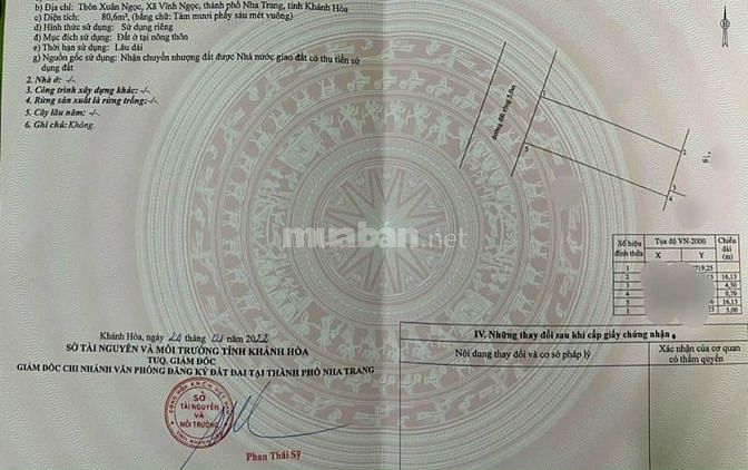 Bán lô đất Hẻm 5m Hòn Thơm, Xuân Ngọc, Vĩnh Ngọc