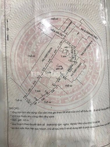 Chính chủ bán nhà: 243/32/26 Hoàng Diệu, Phường 4, Quận 4, Tp. HCM