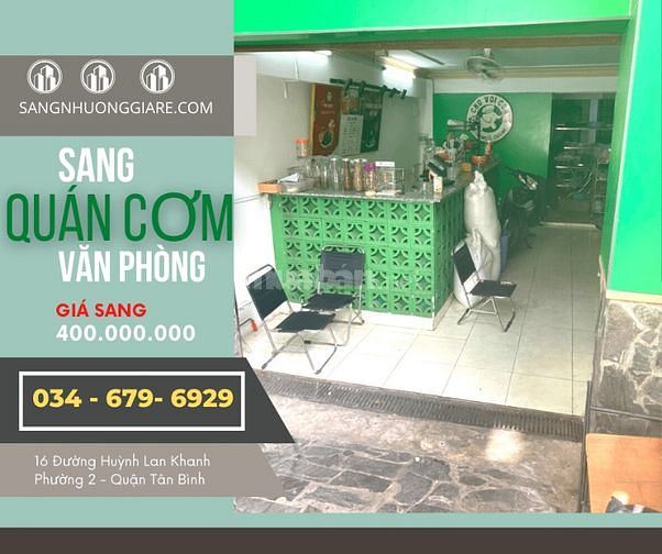 SANG QUÁN CƠM VĂN PHÒNG Mặt Tiền NGAY SÂN BAY Huỳnh Lan Khanh Tân Bình