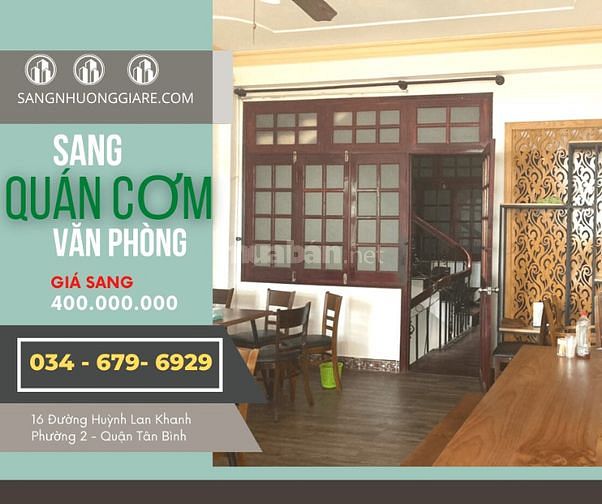 SANG QUÁN CƠM VĂN PHÒNG Mặt Tiền NGAY SÂN BAY Huỳnh Lan Khanh Tân Bình