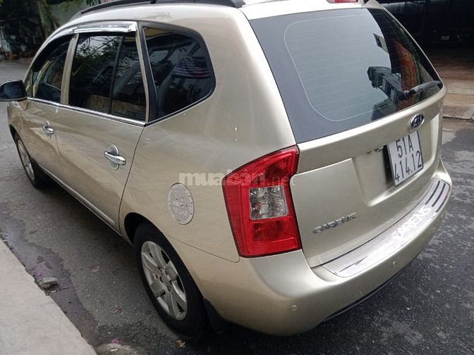 BÁN XE KIA CARENS 7 CHỔ, SỐ TĐ, MÀU VÀNG CÁT, NHẬP HQ, SX: 2008