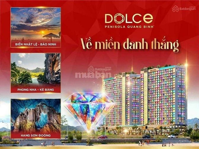 Từ 1,2 tỷ sở hữu căn hộ 6* DOLCE PENISOLA mặt biển Quảng Bình
