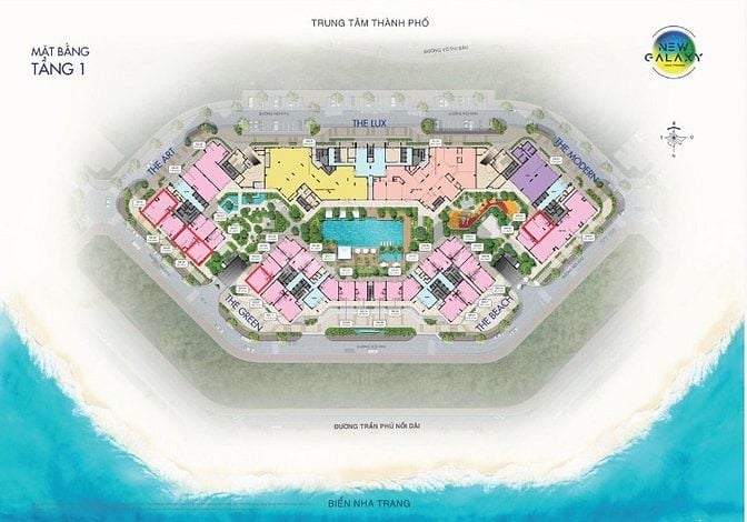 Shophouse biển New Galaxy Nha Trang chỉ còn vài căn đẹp, giá tốt