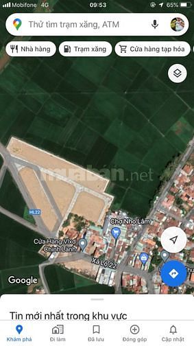 Bán đất Khu dân cư Hạnh Lâm -Xã Hoà Quang Bắc 850tr 100m2 giá tốt nhất
