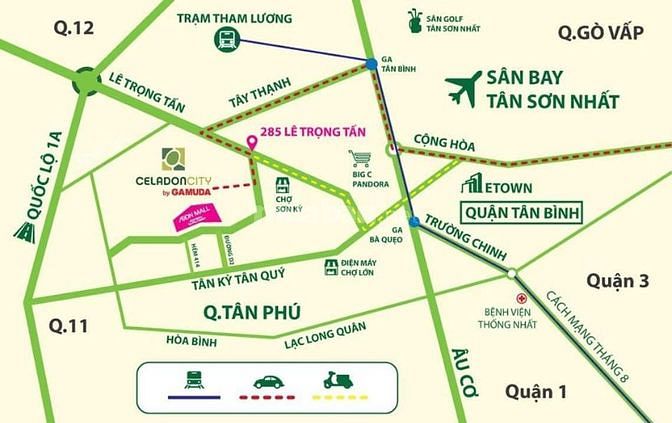 Chuyển nhượng căn hộ Diamond Alnata Plus A8.X.01 2PN, 85m2, Hướng ĐB