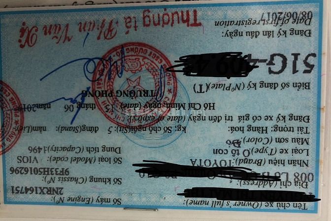 Cần bán xe Vios G 2017 6 vạn, chính chủ ko cò lái