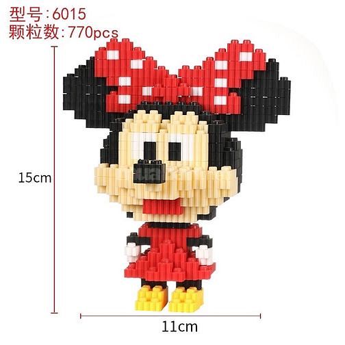 Lego lắp ghép 3D size mini, nhân vật hoạt hình 