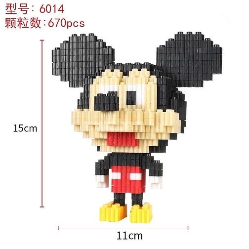 Lego lắp ghép 3D size mini, nhân vật hoạt hình 
