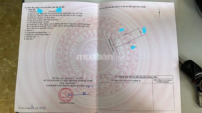 BÁN LÔ ĐẤT ĐẸP CÓ 1-0-2, GIÁ RẺ NHẤT TẠI XUÂN MỸ, NGHI XUÂN, HÀ TĨNH
