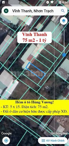 Giá đất tại Nhơn Trạch 05/05/2023!