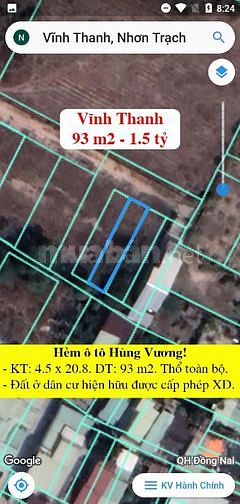 Giá đất tại Nhơn Trạch 05/05/2023!