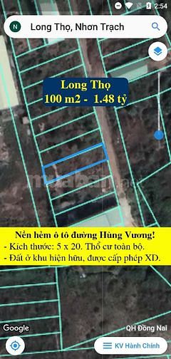 Giá đất tại Nhơn Trạch 05/05/2023!