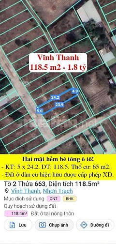 Giá đất tại Nhơn Trạch 05/05/2023!